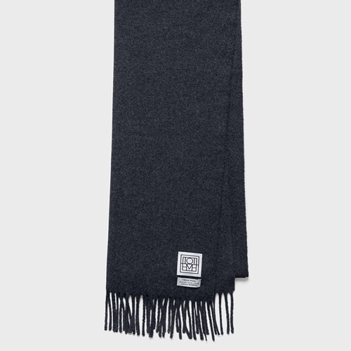 [TOTEME]Classic wool scarf_GREY