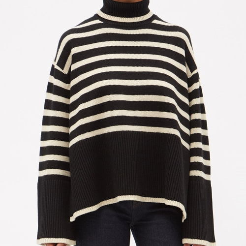 [TOTEME] Striped roll neck sweater